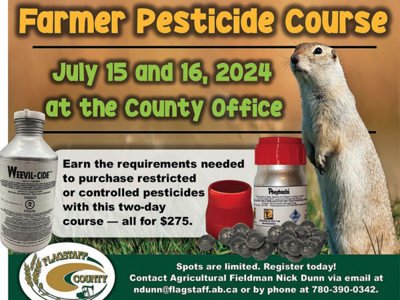 Flagstaff County Farmer Pesticide Course